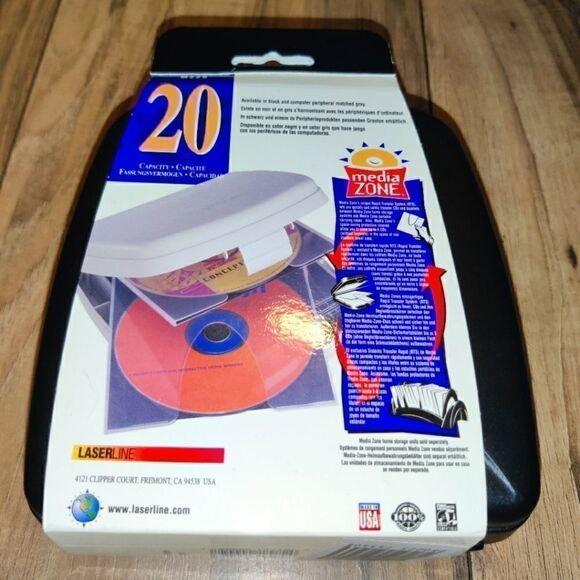 Mead Laserline Vintage 20 Capacity CD Rom/Disc Wallet Made in USA. Has some wear - Picture 3 of 6